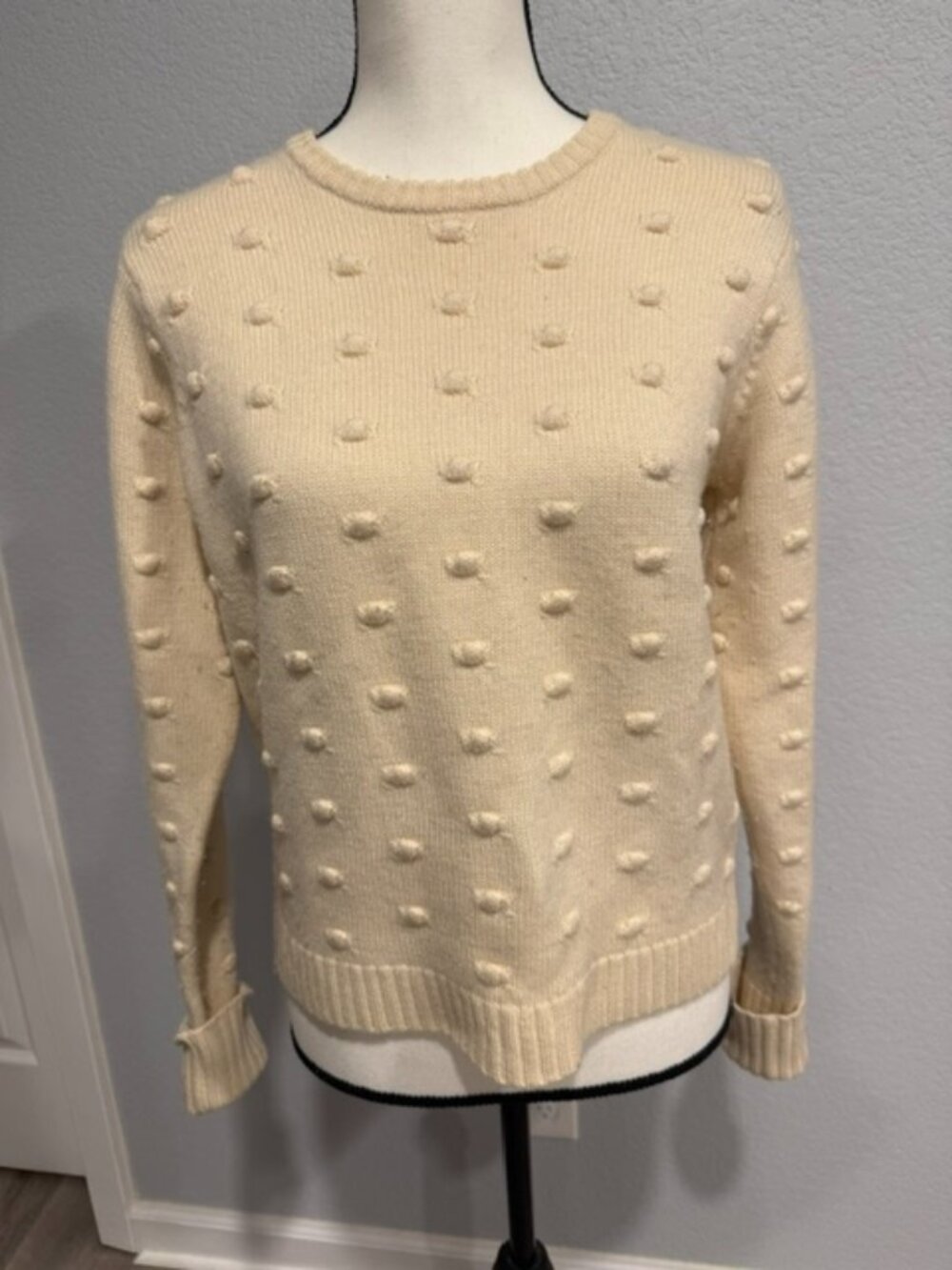 Tibi | Bobble-Knit Merino Wool Sweater - Small